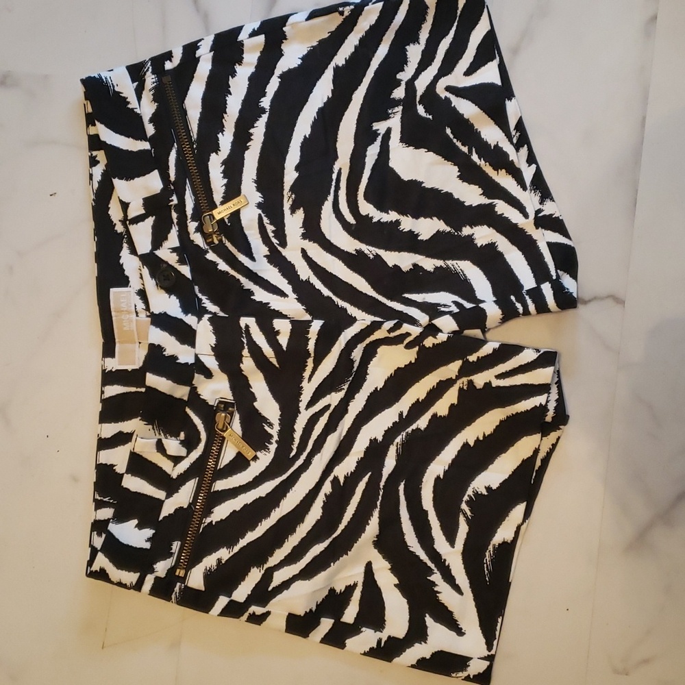 Michael Kors Zebra Print Shorts